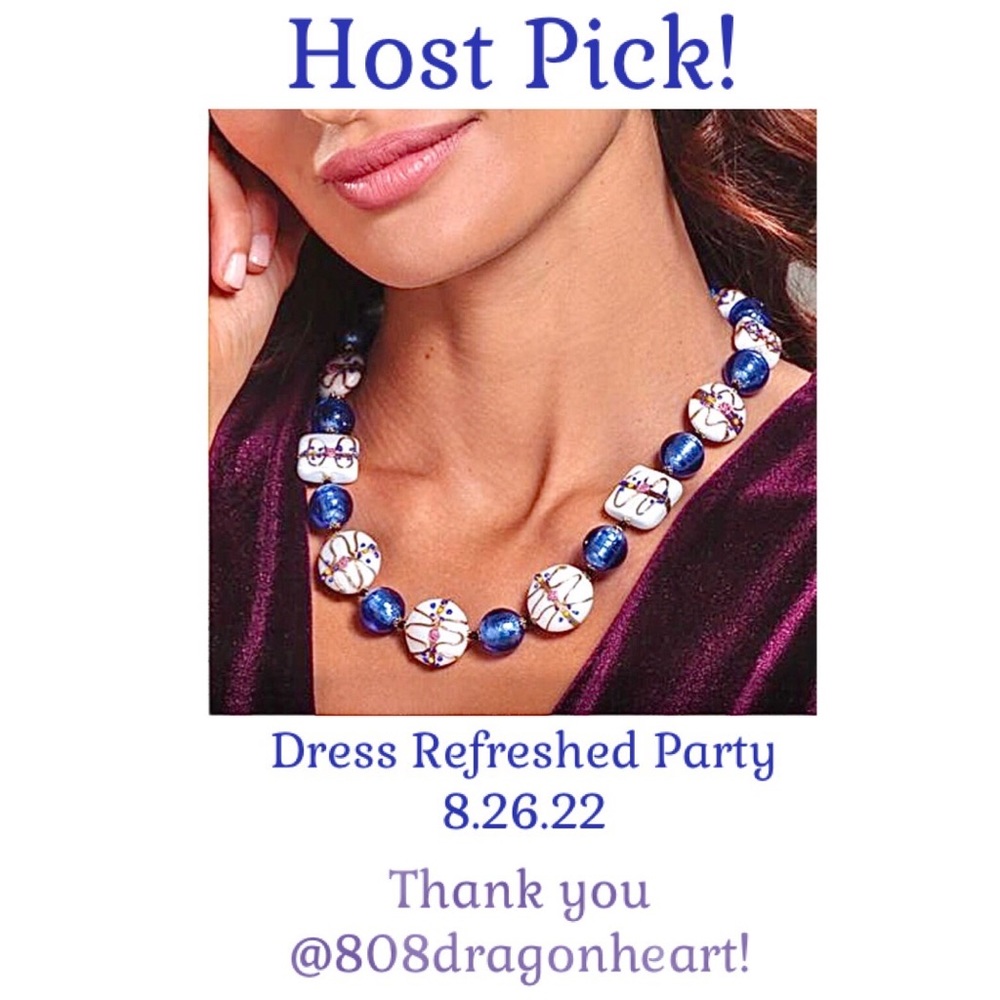 RARE FIND!🎉Host Pick!🎉 Stauer genuine Italian Murano glass necklace - Picture 2 of 16